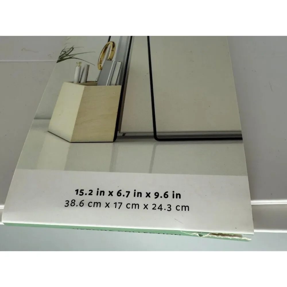 U Brands Verona Hanging File Rack Natural